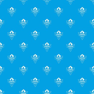 Kamp desen vektör kesintisiz mavi