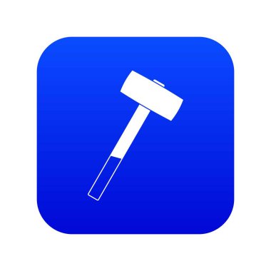 Balyozla simgesi dijital mavi