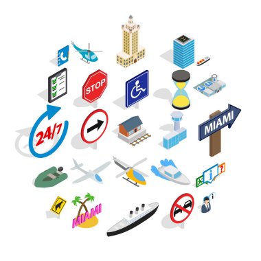 Pahalı taşıma simgeler kümesi, izometrik stili