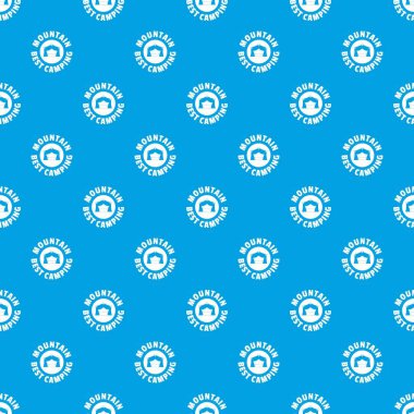 Dağ en iyi kamp desen vektör kesintisiz mavi