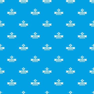 Victoria bastion desen vektör kesintisiz mavi