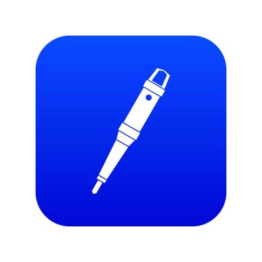 Grip dövme makinesi simgesi dijital mavi