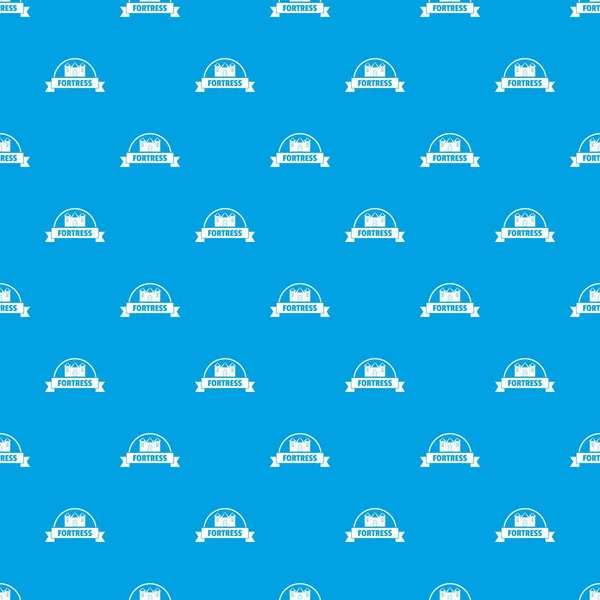 Amblem kale desen vektör dikişsiz mavi