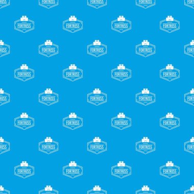 Eski kale desen vektör kesintisiz mavi