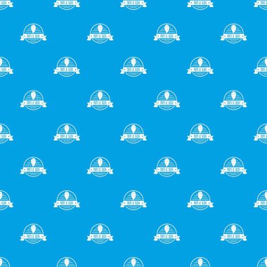 Somun amblemi desen vektör kesintisiz mavi