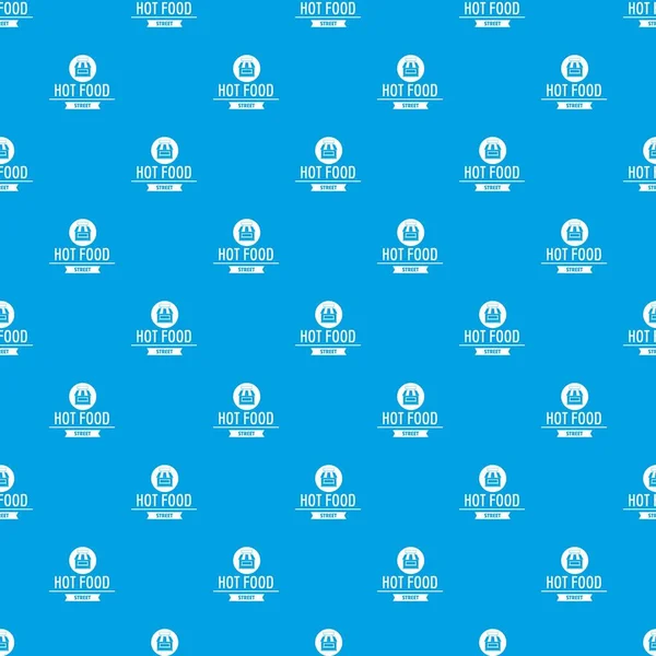 Urban stand pattern vector seamless blue — Stock Vector