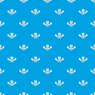 Kalite sokak gıda desen vektör kesintisiz mavi