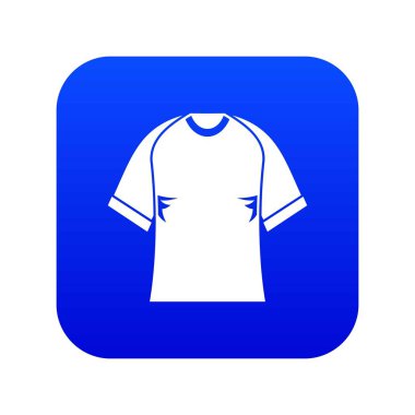 Raglan tshirt simgesi dijital mavi