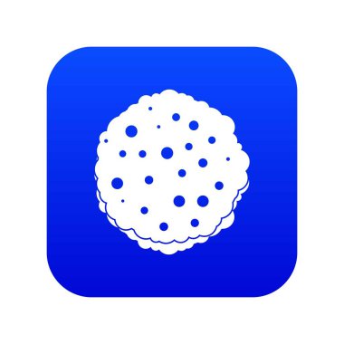 Beşamel sos simgesi dijital mavi