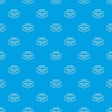 Sosisli sandviç desen vektör kesintisiz mavi