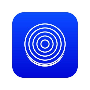 Dilim tatlı soğan simgesi dijital mavi