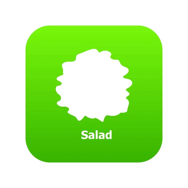 Salad icon green vector — Stock Vector