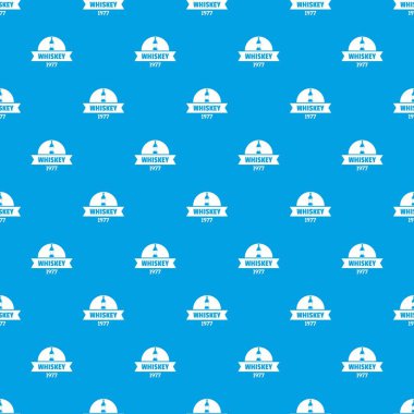 Şişe viski desen vektör kesintisiz mavi