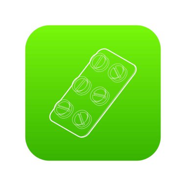 Hap yeşil simge vektör