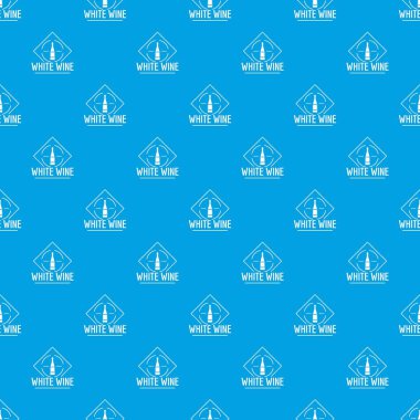 Şarap desen vektör kesintisiz mavi