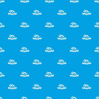 Kesme hizmet desen vektör kesintisiz mavi