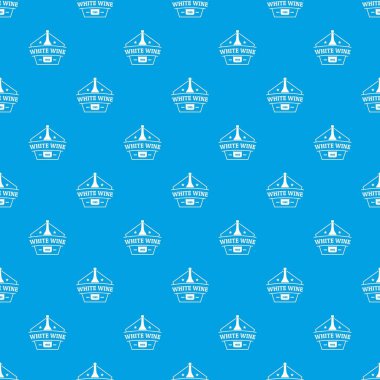 Şişe şarap desen vektör kesintisiz mavi