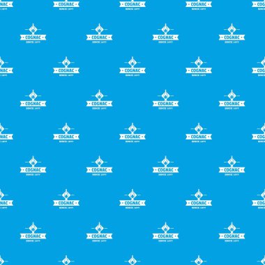 Şişe konyak desen vektör kesintisiz mavi