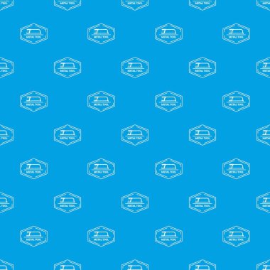 Metal aracı desen vektör kesintisiz mavi