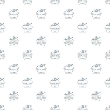 Sanal seyahat etmek tasarlamak vektör sorunsuz