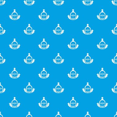 Glamour dükkanı desen vektör kesintisiz mavi