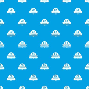 DJ studio desen vektör kesintisiz mavi