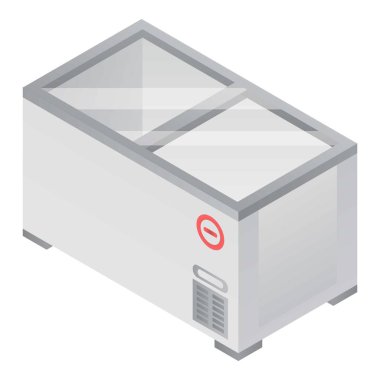 Dondurma dondurucu simgesi, izometrik stili