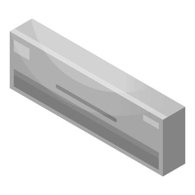 Kapalı saç kremi simgesi, izometrik stili