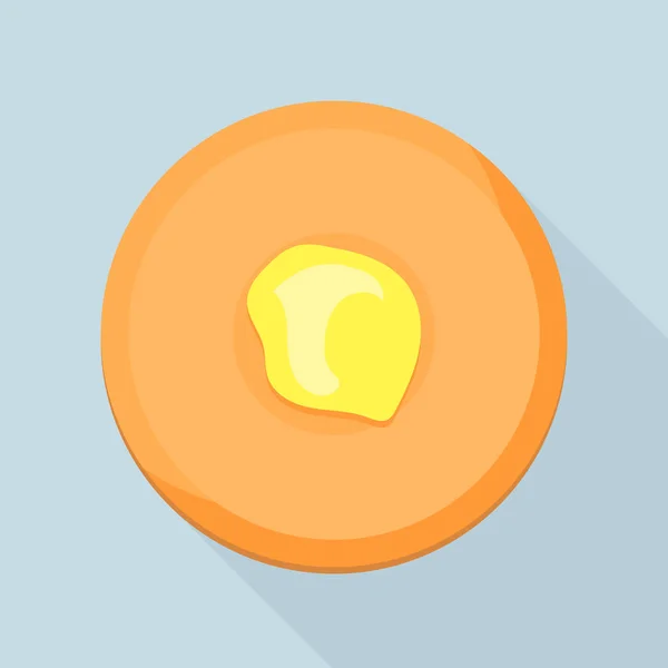 Icono de cookie, estilo plano — Vector de stock