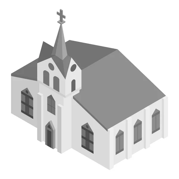 Iglesia campanario icono, estilo isométrico — Vector de stock