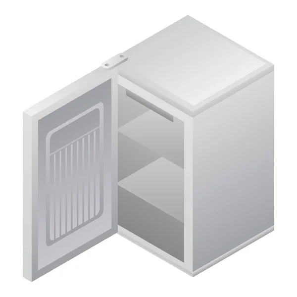 Icono de congelador abierto, estilo isométrico — Vector de stock