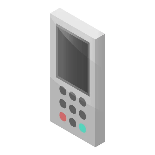 Conditioner remote controller icon, isometric style — Stock Vector