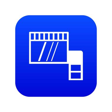 Bellek kartı simgesi dijital mavi