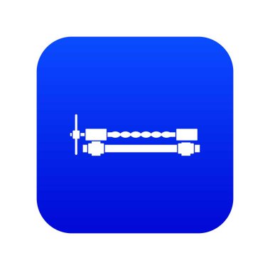 Demirci kelepçe simgesi dijital mavi