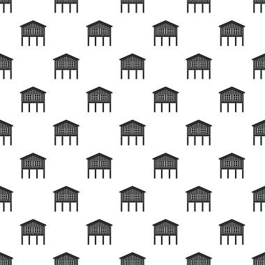 Tepedeki ev tasarlamak vektör sorunsuz