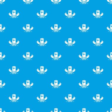 Hot fast food pattern vector seamless blue