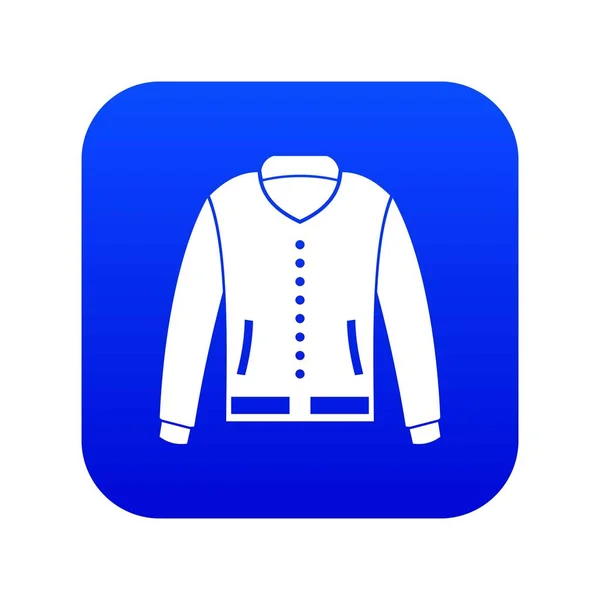 Jacke Symbol digital blau — Stockvektor