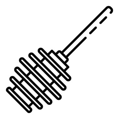 Tatlım tahta kaşık simgesi, anahat stili