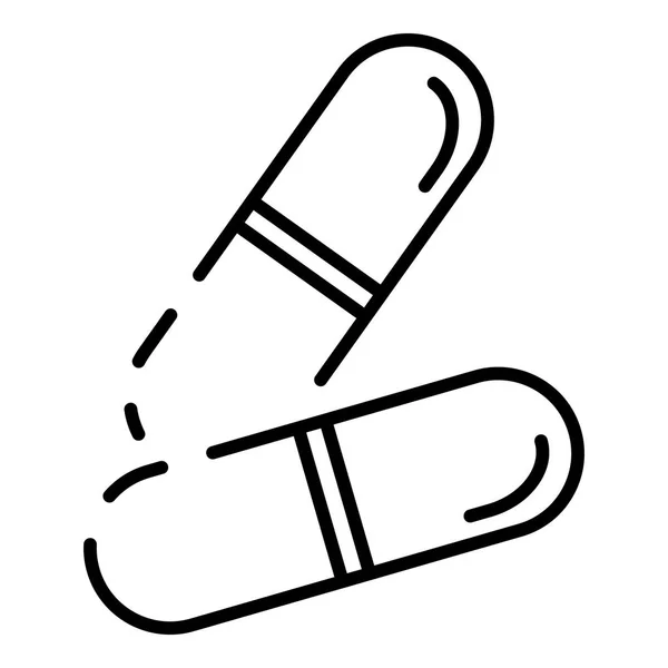 Honigtabletten-Symbol, Umriss-Stil — Stockvektor