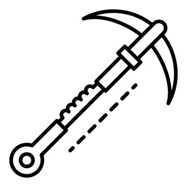 Hiking kanca simgesi, anahat stili