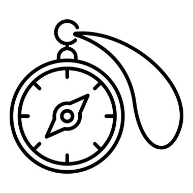 Pusula simgesini kamp, stil anahat