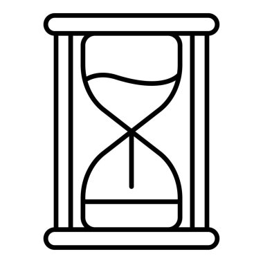 Kum kum saati simgesi, anahat stili