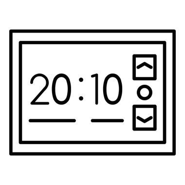 Stand çalar saat simgesi, anahat stili