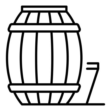 Demirci su varil simgesi, anahat stili