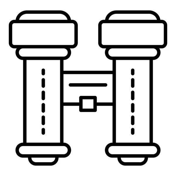 Fernglas-Symbol, Umrissstil — Stockvektor