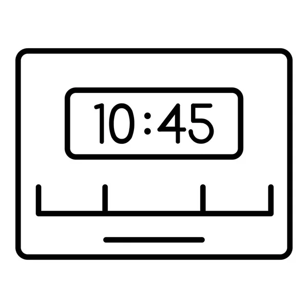 Reminder timer clock icon, outline style — Stock Vector