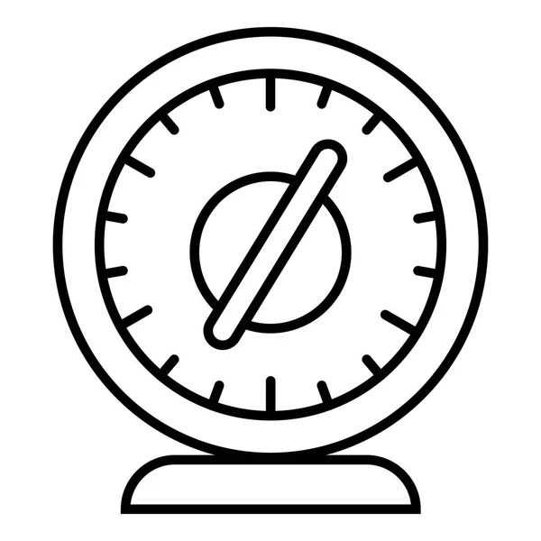 Ronde timer pictogram, een overzicht van stijl — Stockvector
