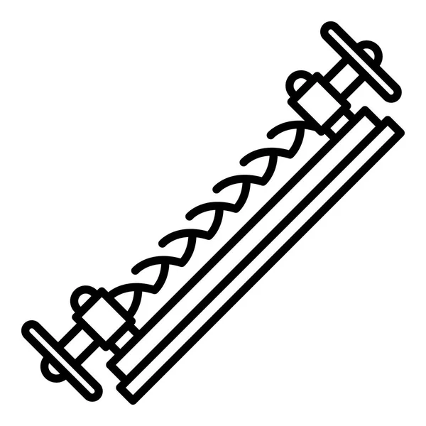 Blacksmith tool icon, outline style — Stock Vector