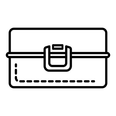 Metal beslenme çantası simgesini, anahat stili