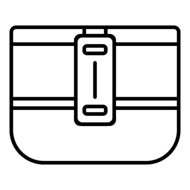 Kamp beslenme çantası simgesini, anahat stili